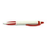 Ручка шариковая "Geomex" бело-красная 
